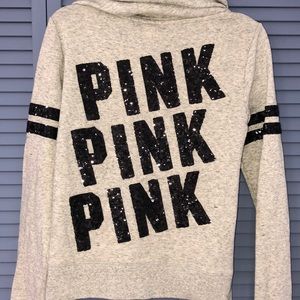 PINK Glittery Hoodie